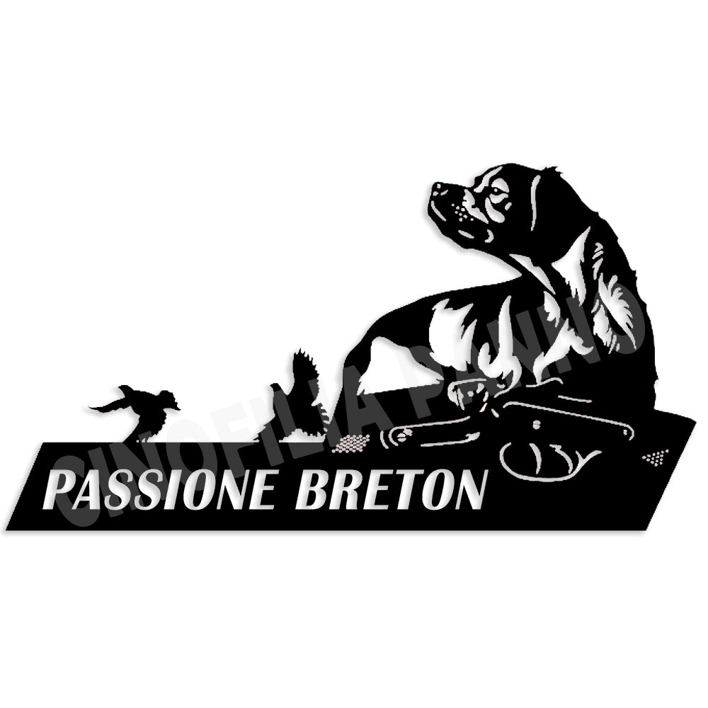 Adesivo passione breton con fondo trasparente