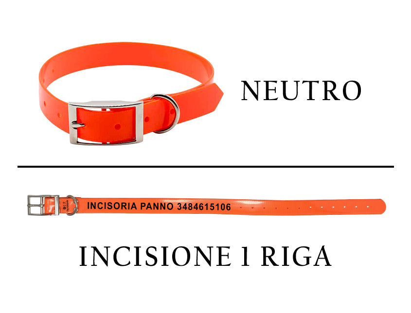 Collari alta visibilità incisi