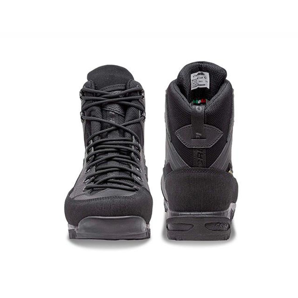 Scarponi Crispi AT 6 GTX mid‑cut marroni con suola Vibram vista laterale