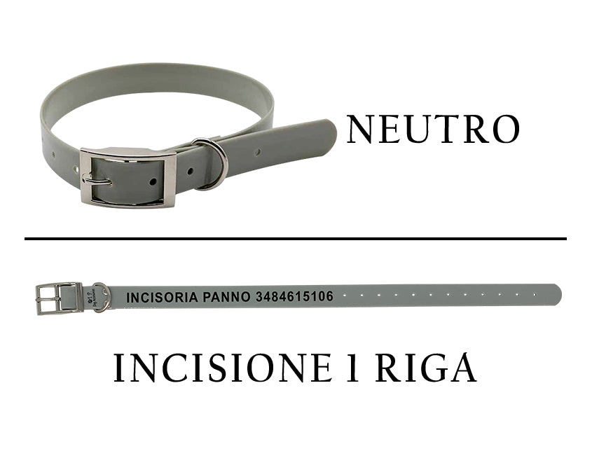 Collari alta visibilità incisi