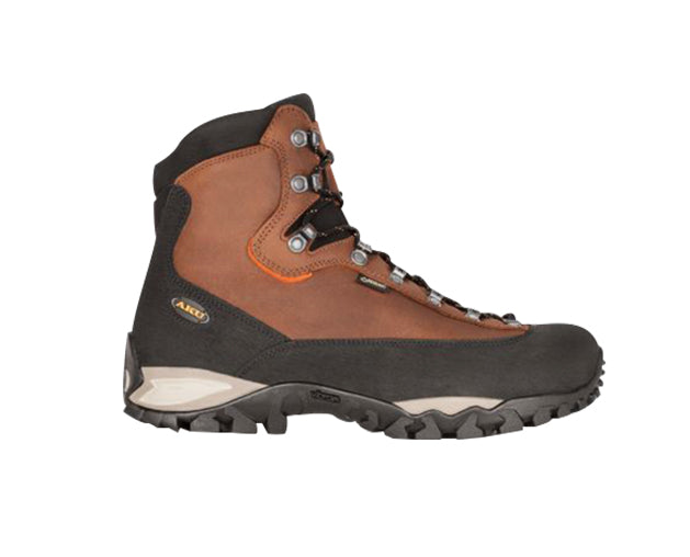 Scarponi AKU Zenith II GTX marroni vista laterale con membrana Gore‑Tex