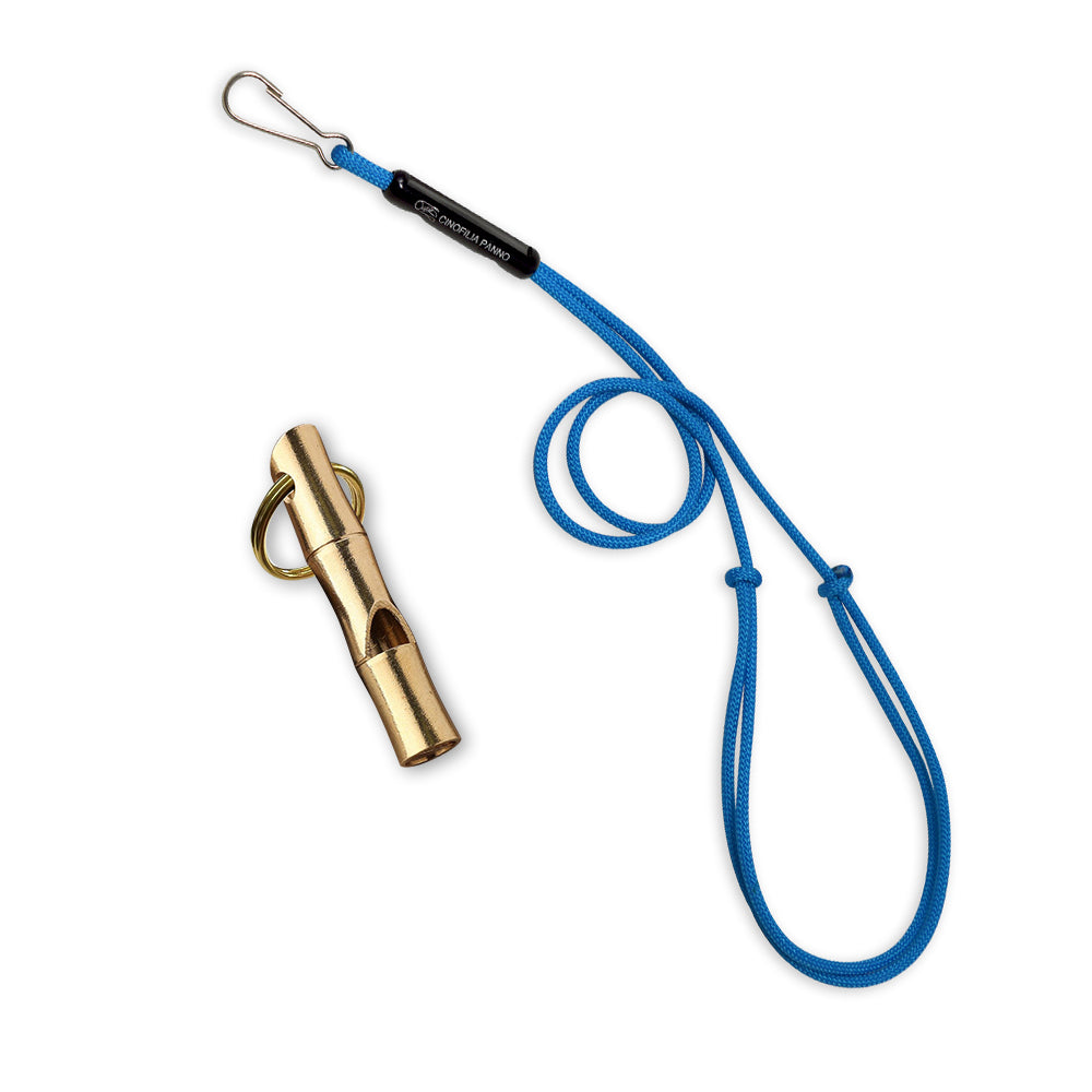 Fischietto ottone stile bambù Cinofilia Panno 5,5 cm