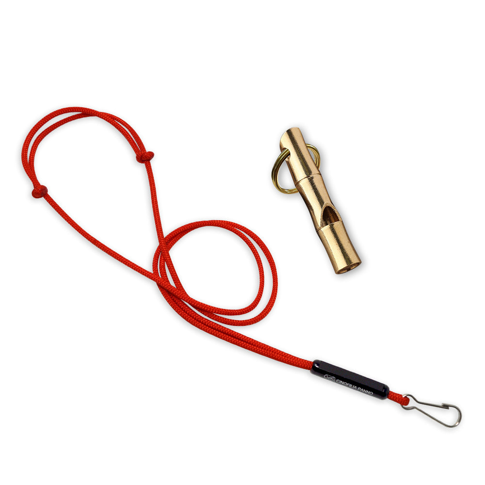 Fischietto ottone stile bambù Cinofilia Panno 5,5 cm