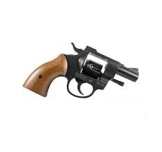 Bruni Olympic wooden 6mm blank-firing revolver pistol