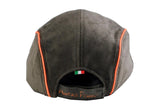 Suede flat cap