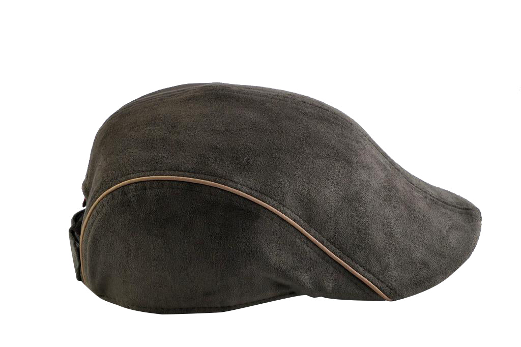 Suede flat cap
