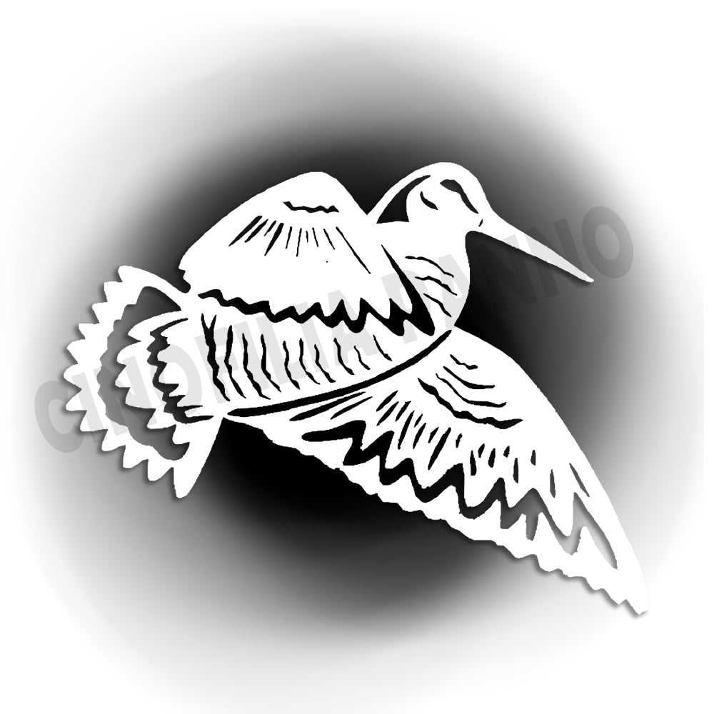Woodcock sticker with transparent background