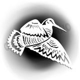Woodcock sticker with transparent background