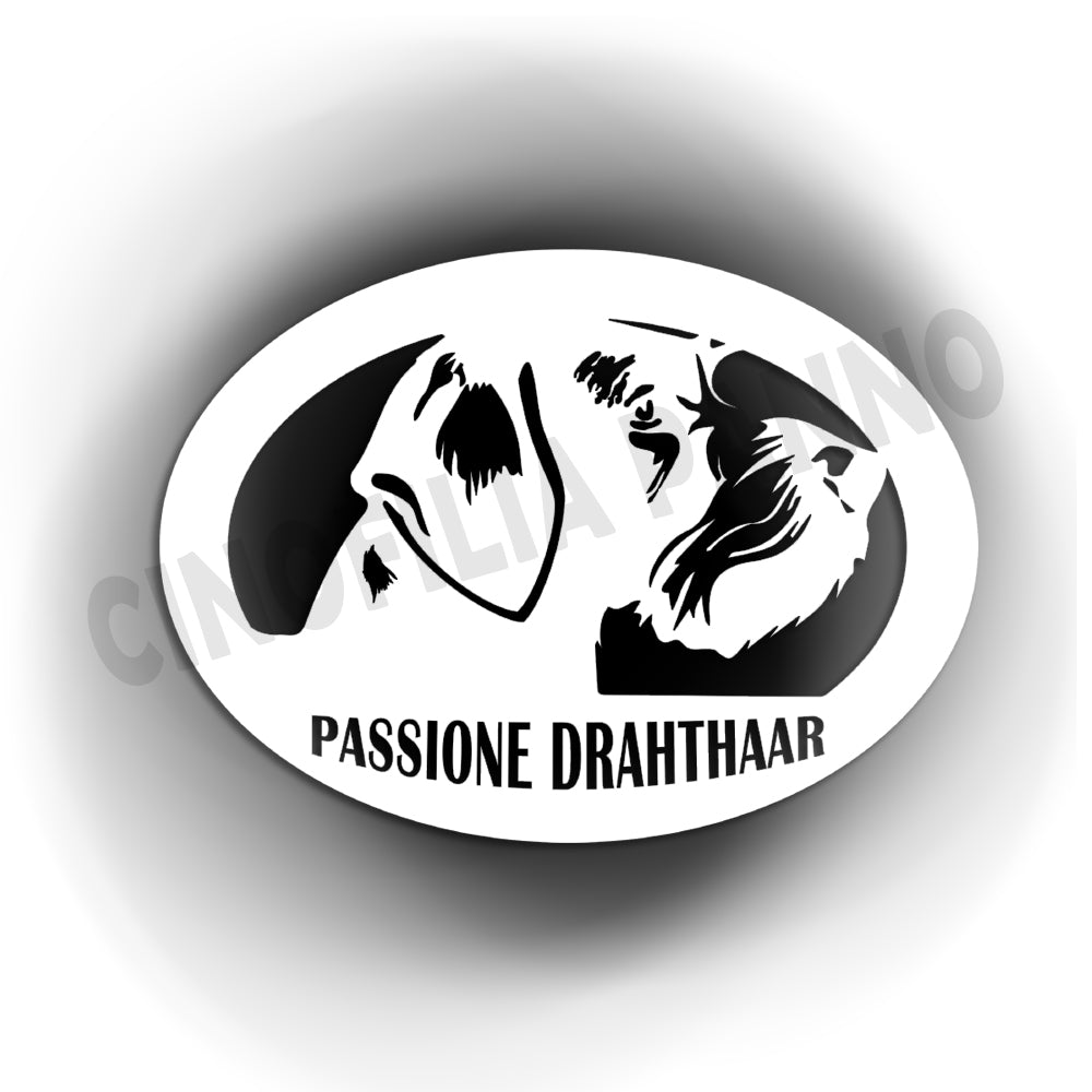 Drahthaar sticker with transparent background
