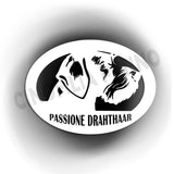 Drahthaar sticker with transparent background