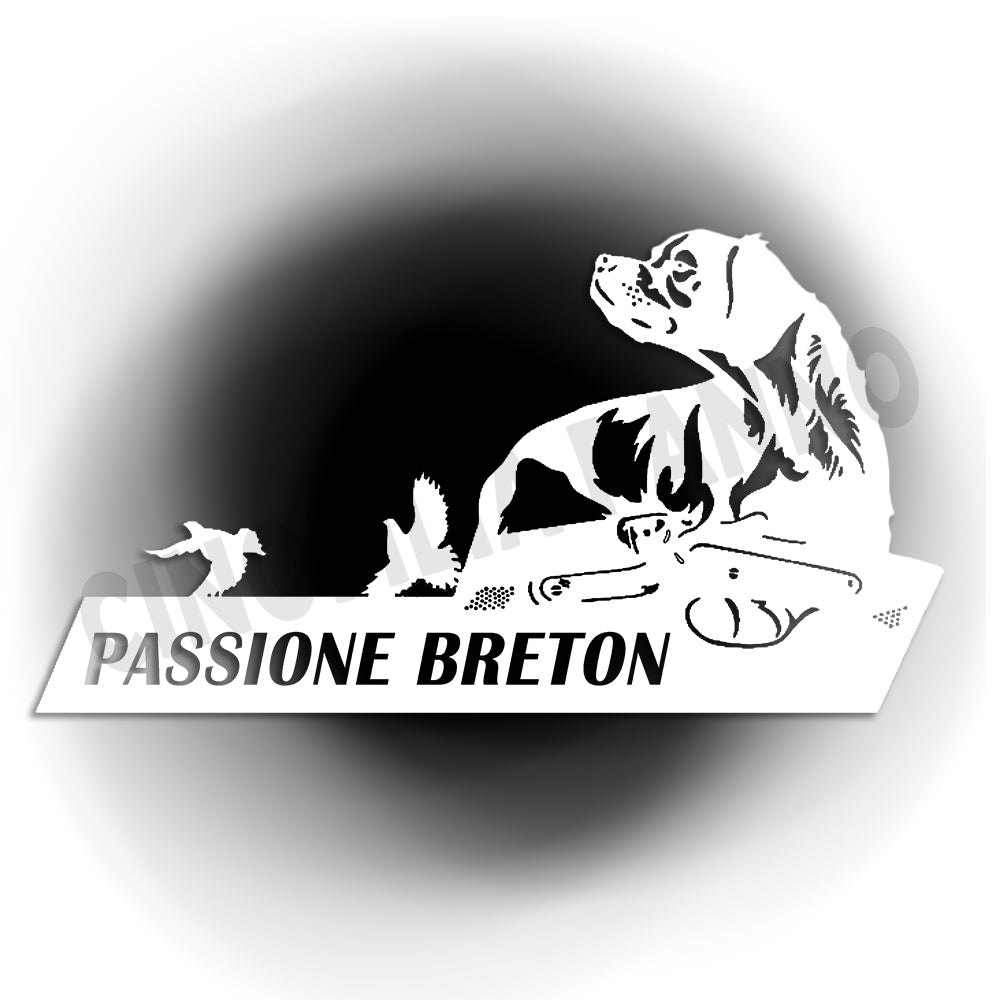 Adesivo passione breton con fondo trasparente