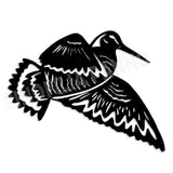 Woodcock sticker with transparent background