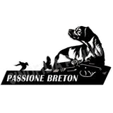 Adesivo passione breton con fondo trasparente