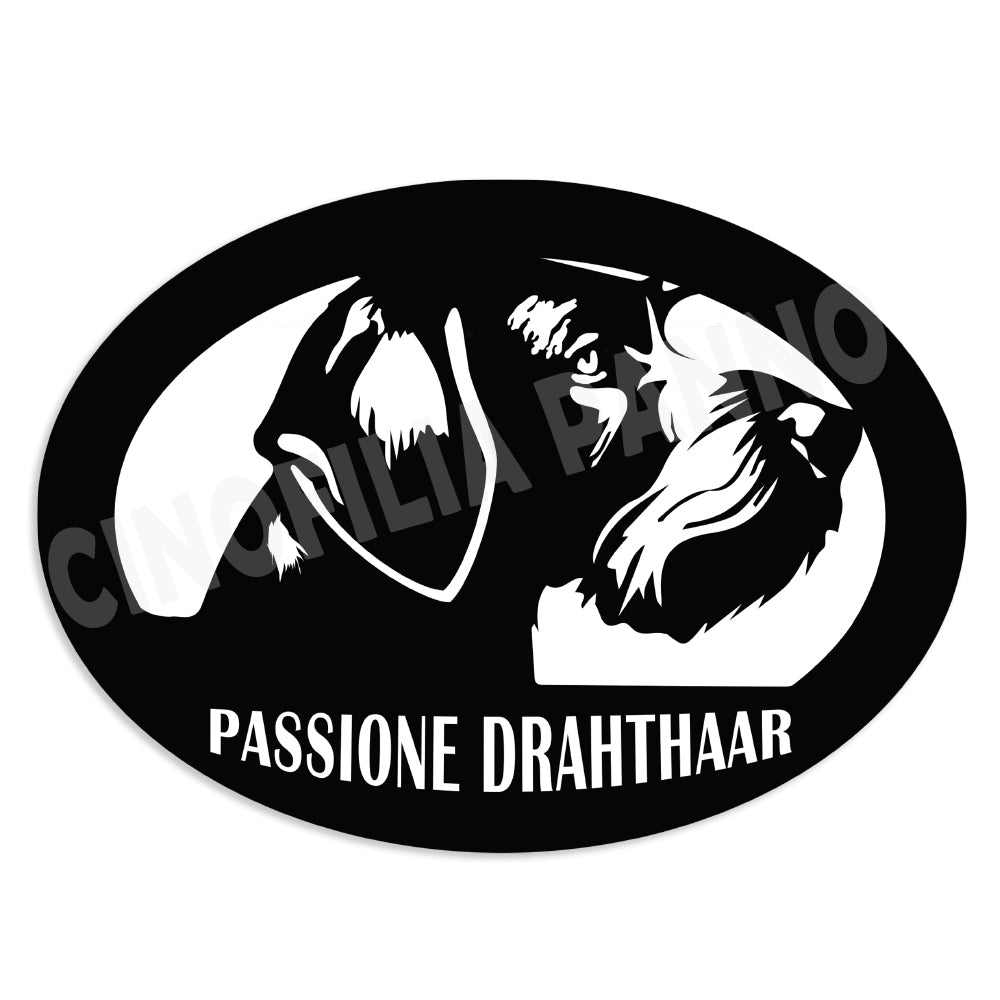 Drahthaar sticker with transparent background