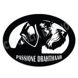 Drahthaar sticker with transparent background