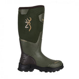 Stivale Browning Invector II HOM brown con logo cervo e suola doppia densità vista laterale