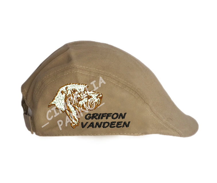 Brown briquet flat cap