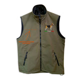 Softshell vest with embroidery
