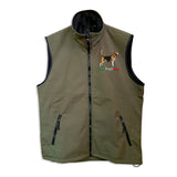 Softshell vest with embroidery