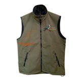 Softshell vest with embroidery