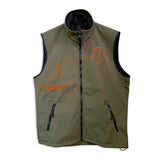 Softshell vest with embroidery
