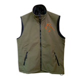 Softshell vest with embroidery