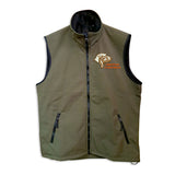 Softshell vest with embroidery