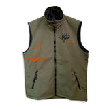 Softshell vest with embroidery