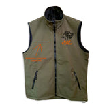 Softshell vest with embroidery