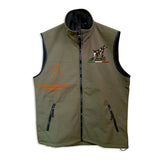 Softshell vest with embroidery