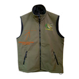 Softshell vest with embroidery