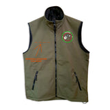 Softshell vest with embroidery