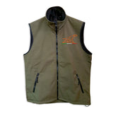 Softshell vest with embroidery