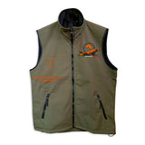 Softshell vest with embroidery