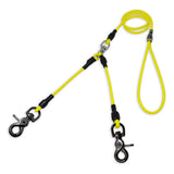 Double-ended leash with locking snap hook