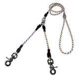 Double-ended leash with locking snap hook