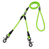 Double-ended leash with locking snap hook