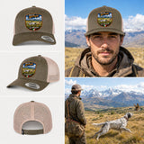 "The Designer" buckled setter beanie with 3D embroidered-effect patch