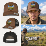 berretto setter inglese in ferma lo stilista con patch effetto ricamo 3D e nome personalizzato ricamato