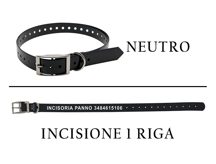 Collari alta visibilità incisi