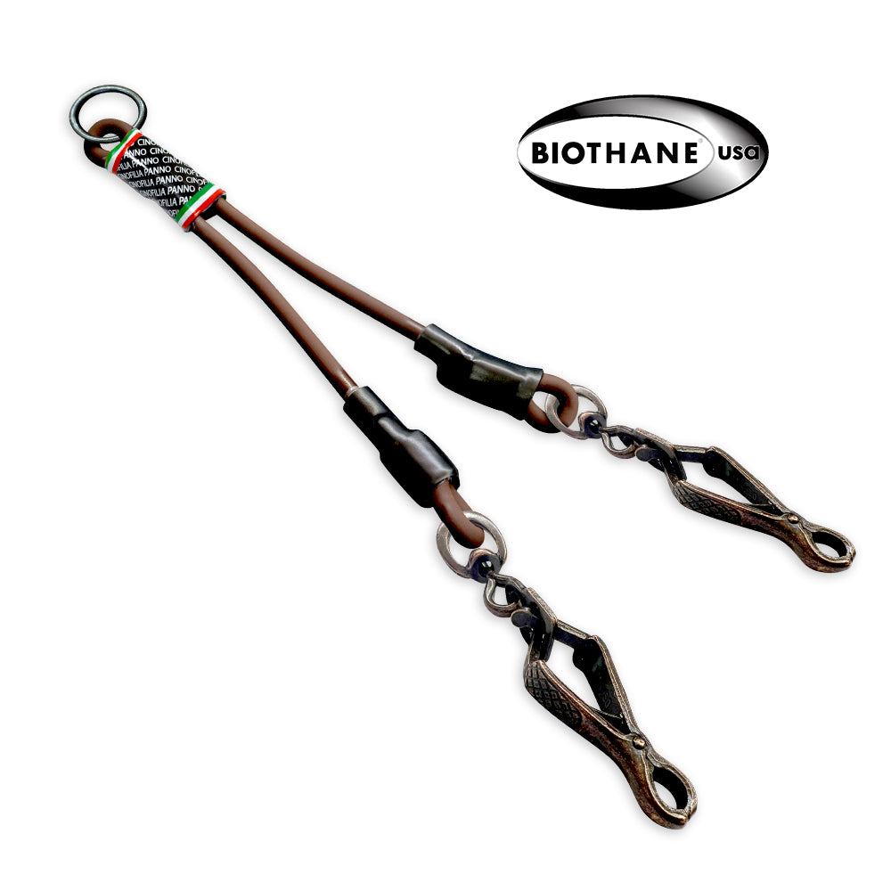 Bronze pin buckle split in biothane-usa®