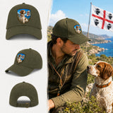 Berretto epagneul breton sardegna con patch effetto ricamo 3d