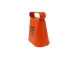 French bell in orange painted steel h 4.5