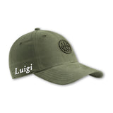 Cappellino Beretta verde con logo ricamato e visiera curva regolabile