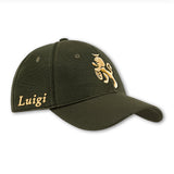 Cappellino Trabaldo verde con visiera nera Alpine e logo ricamato dorato