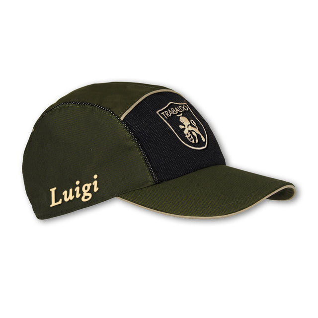 Cappello Trabaldo Apache con profilo beige e personalizzazione nome ricamato