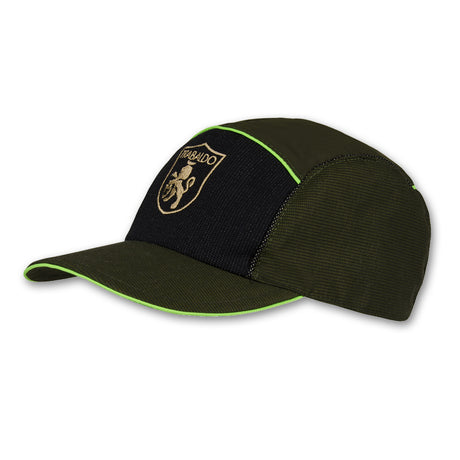 Cappello Trabaldo Apache con profilo verde fluo e personalizzazione ricamata