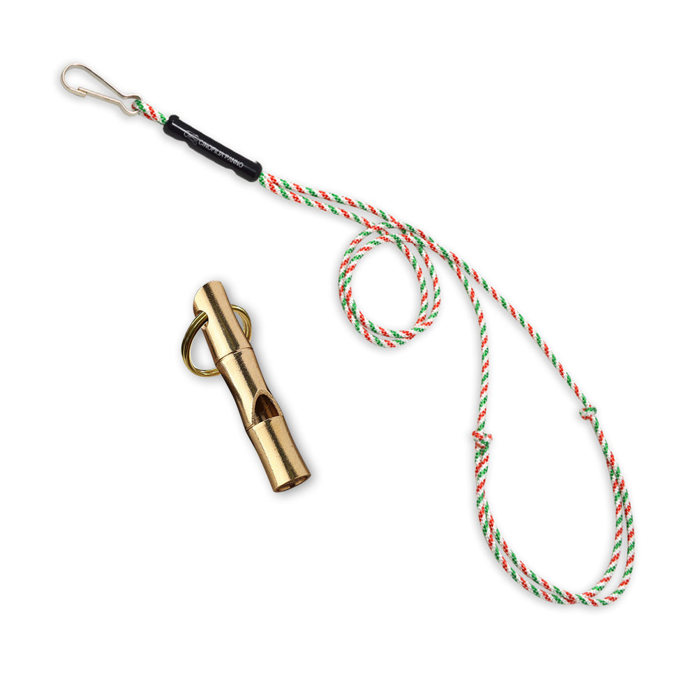 Fischietto ottone stile bambù Cinofilia Panno 5,5 cm