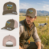 berretto setter in gara con patch effetto ricamo 3D e nome personalizzato ricamato