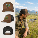 berretto setter in gara con patch effetto ricamo 3D e nome personalizzato ricamato